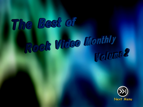 Rock Video Monthly Volume 2 Main Menu